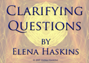 Clarifying Questions by Elena Haskins