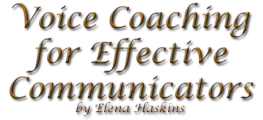 Voice Coaching for Communicators by Elena Haskins